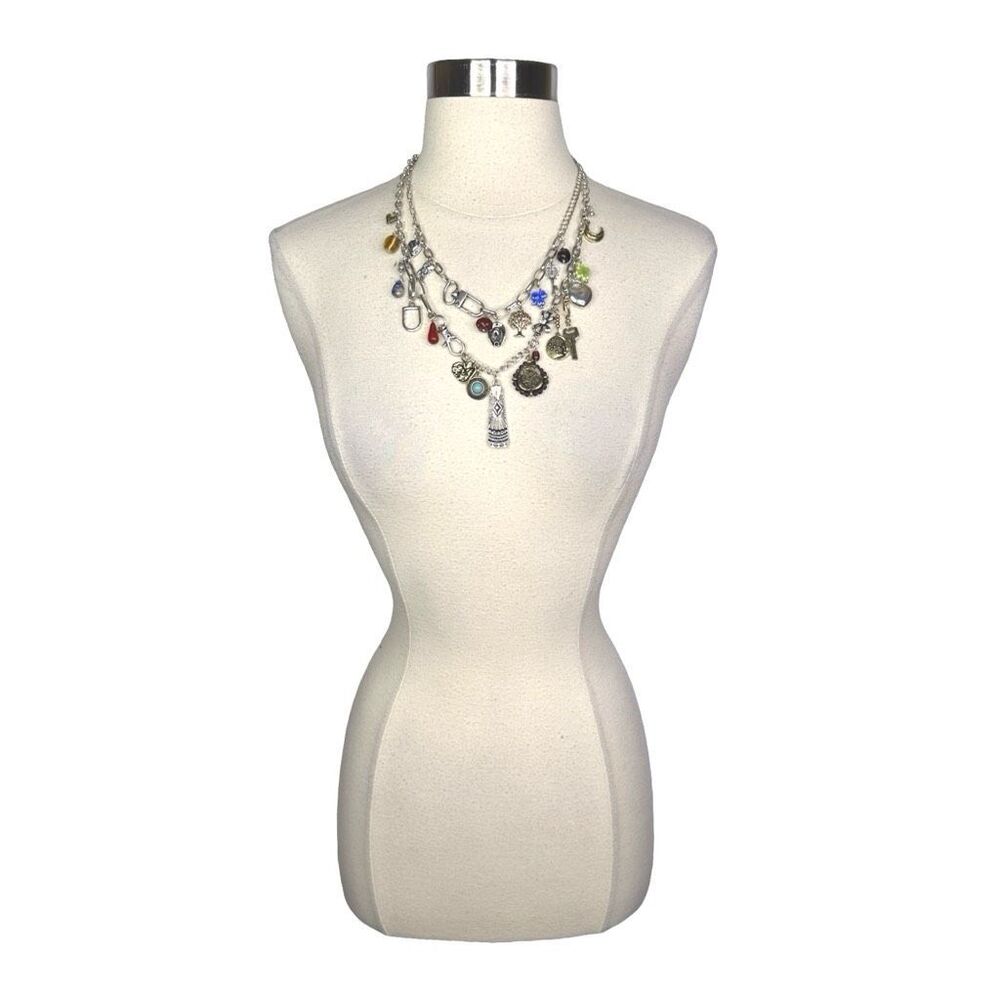 Free People Maxamillion Charm Necklace - World Traveler - Picture 2 of 10